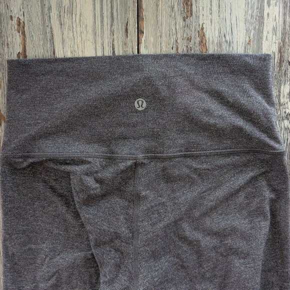 Lululemon Wunder Under Crop High Rise Luxtreme Gray Women's 6 - Picture 7 of 8